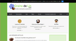 Desktop Screenshot of graine-de-lin.com