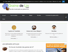 Tablet Screenshot of graine-de-lin.com